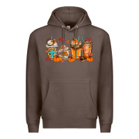 Coffee give thanks coffee cups Premium Hoodie - MaliasSmallBusiness