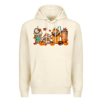 Sandshell give thanks coffee cups Premium Hoodie - MaliasSmallBusiness