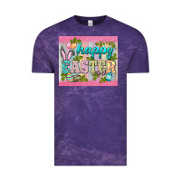 Cloud Purple happy easter mousepad Vintage Tee - BarkalooDesign