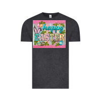 Vintage Black happy easter mousepad Vintage Tee - BarkalooDesign