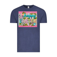 Vintage Denim happy easter mousepad Vintage Tee - BarkalooDesign