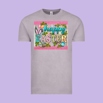 Happy Easter Mousepad Vintage Tee Designed By Barkaloodesign