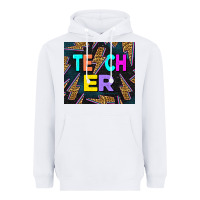 White Teacher Day Heavyweight Hoodie - LillyAllenDesigns