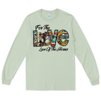 Matcha for the love love of the horses Long Sleeve Tee - CowhideDigitalArt