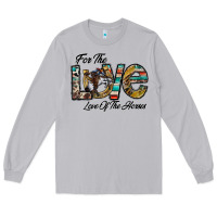 Moon Dust for the love love of the horses Long Sleeve Tee - CowhideDigitalArt