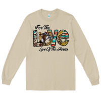 Mushroom for the love love of the horses Long Sleeve Tee - CowhideDigitalArt
