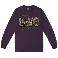 Plum for the love love of the horses Long Sleeve Tee - CowhideDigitalArt