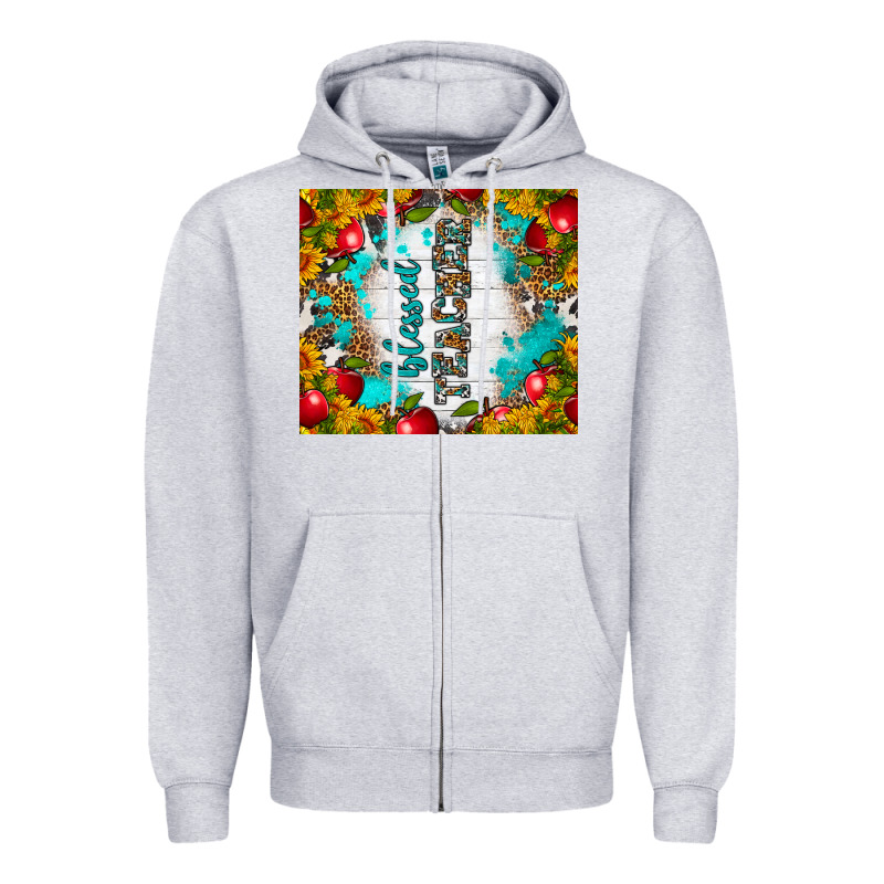 Blessed Teacher Tumbler Zipper Hoodie by BundleAndBundleShop | Teevron