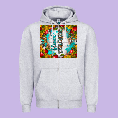 Blessed Teacher Tumbler Zipper Hoodie Designed By Bundleandbundleshop