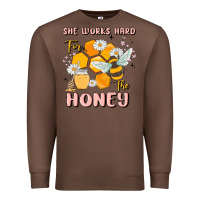 Chestnut she works hard for the honey Premium Sweatshirt - MaliasSmallBusiness