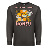 Smoke she works hard for the honey Premium Sweatshirt - MaliasSmallBusiness