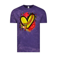 Cloud Purple fruits and softball heart Vintage Tee - Zillion Design Studio