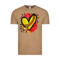 Fruits And Softball Heart Vintage Tee | Teevron