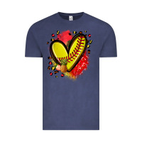 Vintage Denim fruits and softball heart Vintage Tee - Zillion Design Studio