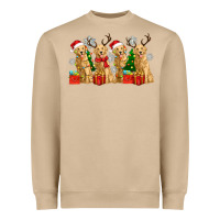 Mushroom golden dogs with christmas Heavyweight Sweatshirt - Zillion Design Studio