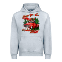 Heather Grey home for the holidays michigan Urban Hoodie - BarkalooDesign