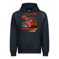 Navy home for the holidays michigan Urban Hoodie - BarkalooDesign