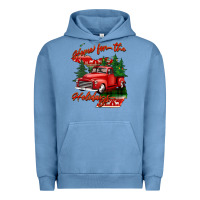 Pigment Pebble Blue home for the holidays michigan Urban Hoodie - BarkalooDesign