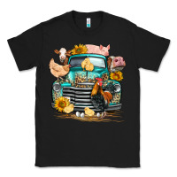 Black farm truck farm animals Classic Tee - FaDigitalArtStudio