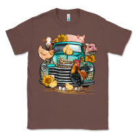 Chestnut farm truck farm animals Classic Tee - FaDigitalArtStudio