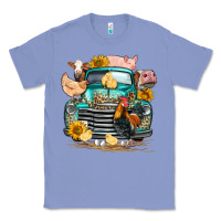 Colony Blue farm truck farm animals Classic Tee - FaDigitalArtStudio