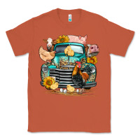 Copper farm truck farm animals Classic Tee - FaDigitalArtStudio