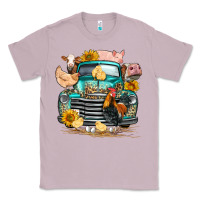 Lilac farm truck farm animals Classic Tee - FaDigitalArtStudio