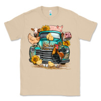 Mushroom farm truck farm animals Classic Tee - FaDigitalArtStudio