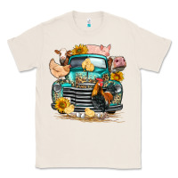 Natural farm truck farm animals Classic Tee - FaDigitalArtStudio