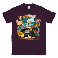 Plum farm truck farm animals Classic Tee - FaDigitalArtStudio