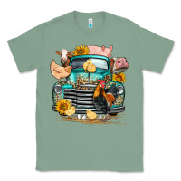 Sage farm truck farm animals Classic Tee - FaDigitalArtStudio