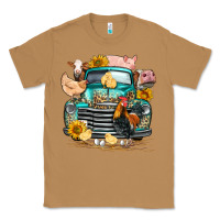 Toasted Coconut farm truck farm animals Classic Tee - FaDigitalArtStudio