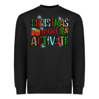 Black christmas spirit activite Heavyweight Sweatshirt - Zillion Design Studio