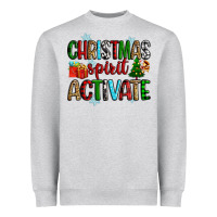 Heather Grey christmas spirit activite Heavyweight Sweatshirt - Zillion Design Studio