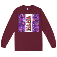Burgundy purple leopard pink mama hearts Long Sleeve Tee - AdoDesignShop