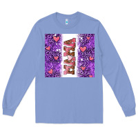 Colony Blue purple leopard pink mama hearts Long Sleeve Tee - AdoDesignShop