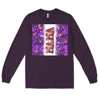 Plum purple leopard pink mama hearts Long Sleeve Tee - AdoDesignShop
