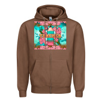 Chestnut teacher floral pencil tumbler Zipper Hoodie - BundleAndBundleShop