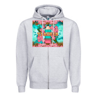 Heather Grey teacher floral pencil tumbler Zipper Hoodie - BundleAndBundleShop
