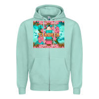 Seafoam teacher floral pencil tumbler Zipper Hoodie - BundleAndBundleShop