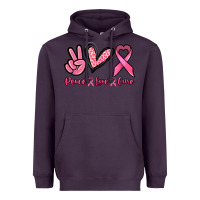 Plum Peace love cure Heavyweight Hoodie - NancyCooperArtShop