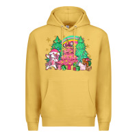 Antique Gold Unicorn Christmas trees Premium Hoodie - NancyCooperArtShop