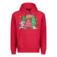 Cardinal Unicorn Christmas trees Premium Hoodie - NancyCooperArtShop