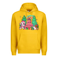 Lemon Unicorn Christmas trees Premium Hoodie - NancyCooperArtShop
