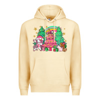Pina Colada Unicorn Christmas trees Premium Hoodie - NancyCooperArtShop