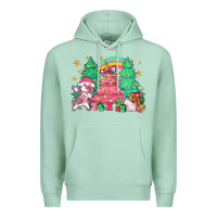 Seafoam Unicorn Christmas trees Premium Hoodie - NancyCooperArtShop