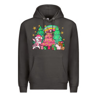 Smoke Unicorn Christmas trees Premium Hoodie - NancyCooperArtShop