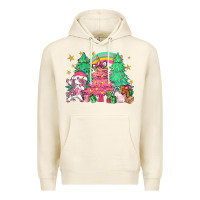 Tofu Unicorn Christmas trees Premium Hoodie - NancyCooperArtShop