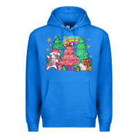 True Royal Unicorn Christmas trees Premium Hoodie - NancyCooperArtShop