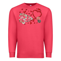 Cardinal valentine's day stethoscope Premium Sweatshirt - MaliasSmallBusiness